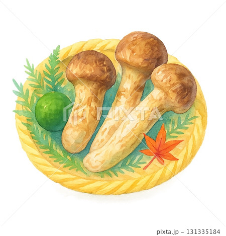 秋の味覚⭐︎美味しそうな松茸にすだちを添えて 131335184