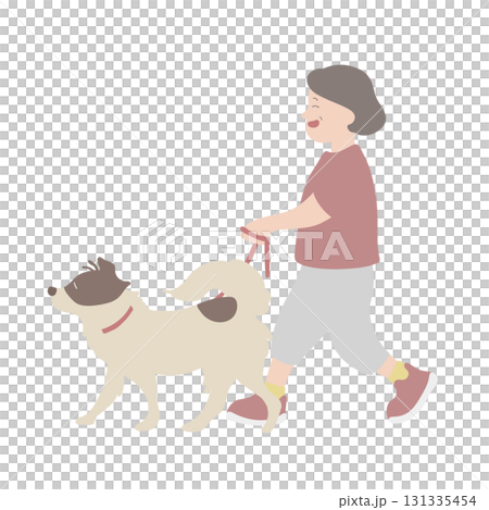 遛狗的女人 131335454