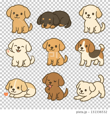 各種狗的插圖集 各種狗的插圖集 131336532