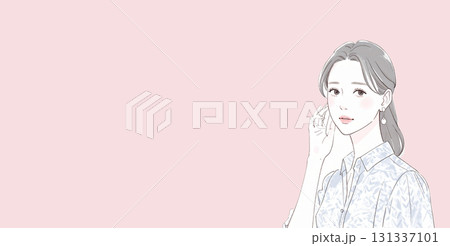 水彩画・手描き風の悩む、考える、落ち込む女性・女の子のイラスト素材 水彩画・手描き風の悩む、考える、落ち込む女性・女の子のイラスト素材 131337101