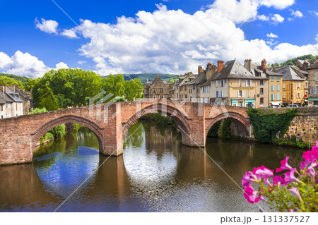 Espalion - picturesque village in southern France Aveyron department. French tourism, most beautiful villages Espalion - picturesque village in southern France Aveyron department. French tourism, most beautiful villages 131337527