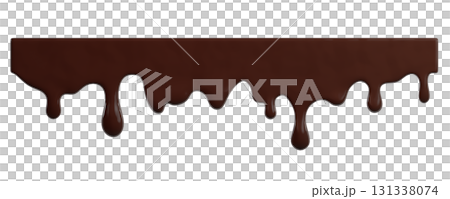 Chocolate ice cream melt with glossy drips and smooth texture for dessert designs or summer graphics. Liquid flows down in curved streams for advertisements on Transparent background. 3d render Chocolate ice cream melt with glossy drips and smooth texture for dessert designs or summer graphics. Liquid flows down in curved streams for advertisements on Transparent background. 3d render 131338074