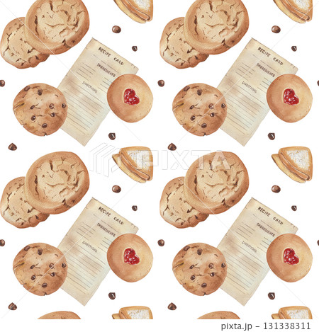 Seamless Pattern with different cookies Seamless Pattern with different cookies 131338311