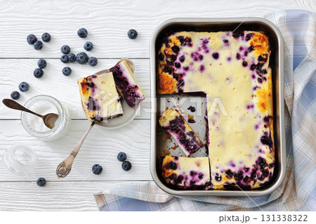 Finnish Blueberry pie in a baking dish Finnish Blueberry pie in a baking dish 131338322