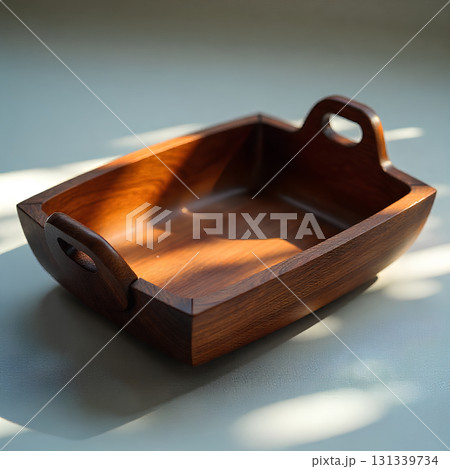 wooden bowl on a table 131339734