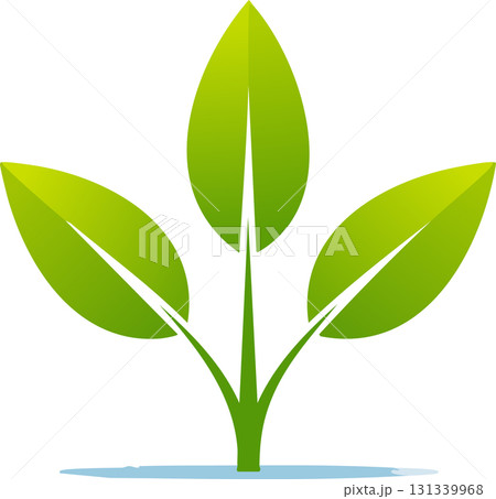 Modern plant artwork symbolizing sustainability, green energy Modern plant artwork symbolizing sustainability, green energy 131339968