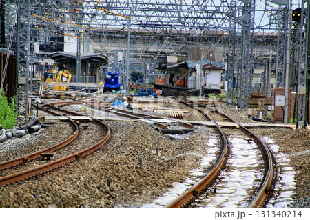 高架化に向け姿を変える… 新旧の下り線『春日部駅』3・4番線ホーム 131340214