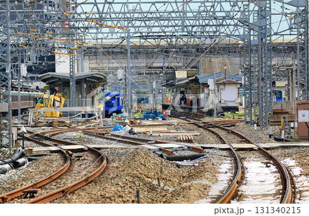 高架化に向け姿を変える… 新旧の下り線『春日部駅』3・4番線ホーム 131340215