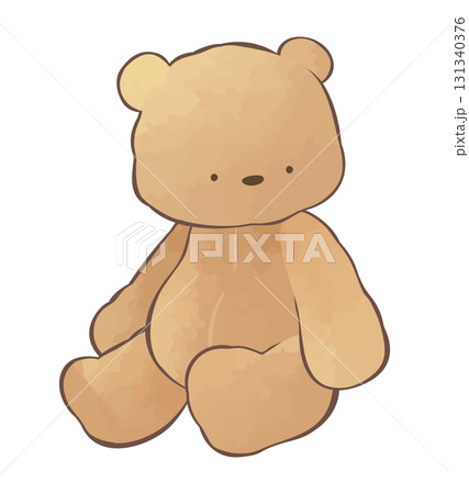 水彩風のクマのぬいぐるみ 水彩風のクマのぬいぐるみ 131340376