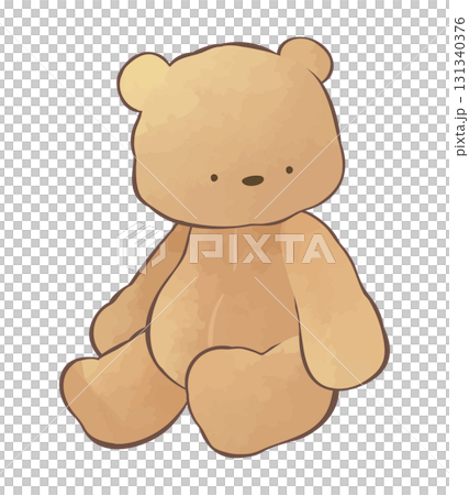 水彩風格泰迪熊 131340376