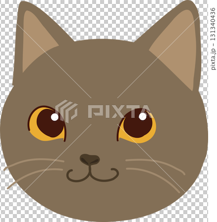 cute cat face showing an adorable cartoon pet ideal for books apps stickers cute cat face showing an adorable cartoon pet ideal for books apps stickers 131340436