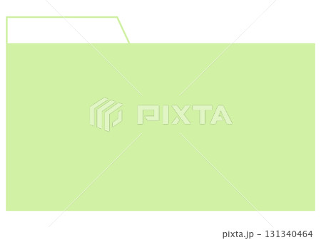 薄緑色のシンプルなフォルダーアイコン 131340464