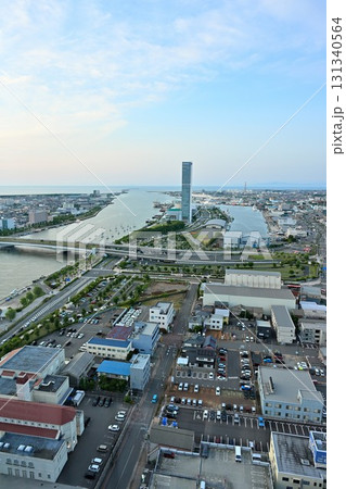 メディアシップ展望室からの風景（新潟県） 131340564