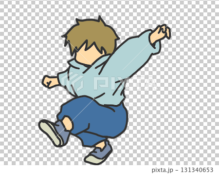 ブレイクダンスをする子供 131340653