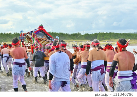 大原はだか祭りの汐ふみ　千葉 131340786