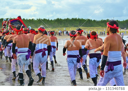 大原はだか祭りの汐ふみ　千葉 131340788