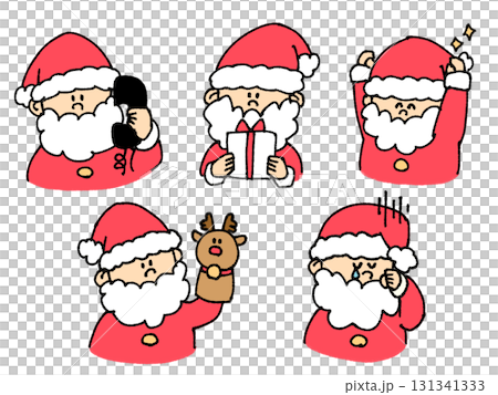 聖誕老人翻閱日曆 131341333