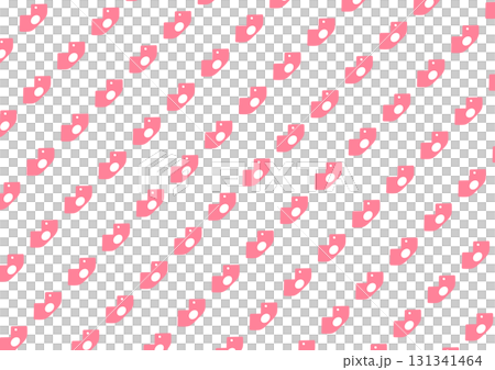 ピンクの唇パターン背景 131341464