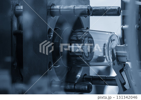 The plastic parts production process from injection mold machine. The plastic parts production process from injection mold machine. 131342046