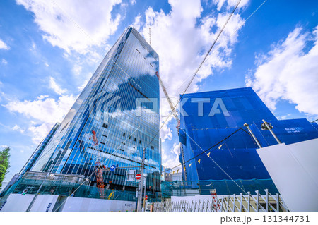 日本の東京都市景観9月24日。日本橋一丁目の再開発事業などを望む 日本の東京都市景観9月24日。日本橋一丁目の再開発事業などを望む 131344731