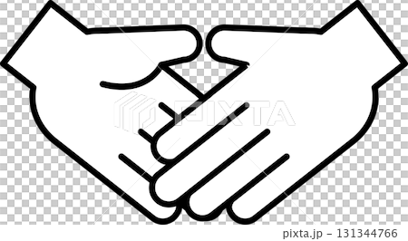 握手錶情符號插圖向量素材 131344766