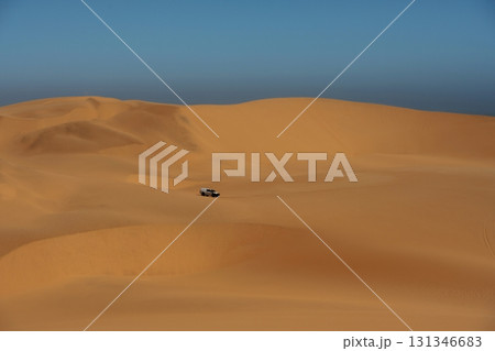 Riding outdoors. Car in the deserts of Africa, Namibia 131346683