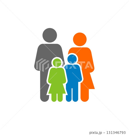 Family Human Figure Logo Template Illustration Design. Vector EPS 10. 131346793