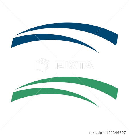 Abstract Swoosh Logo Template Illustration Design. Vector EPS 10. 131346897
