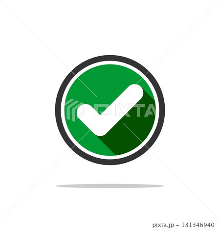 Check Mark Approved Vector Template Illustration Design. Vector EPS 10. 131346940