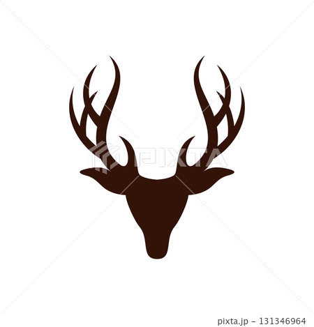 Deer Head Antlers vector Logo Template Illustration Design. Vector EPS 10. Deer Head Antlers vector Logo Template Illustration Design. Vector EPS 10. 131346964