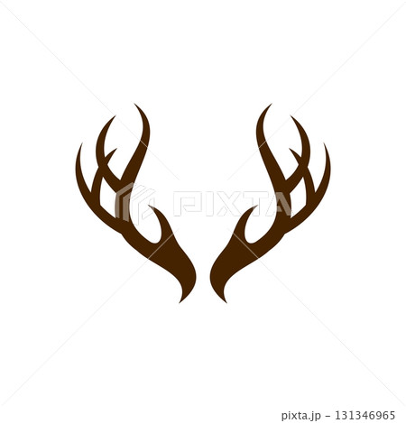 Deer Antlers Logo Template Illustration Design. Vector EPS 10. Deer Antlers Logo Template Illustration Design. Vector EPS 10. 131346965
