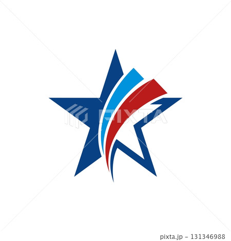 Star Swoosh Logo Template Illustration Design. Vector EPS 10. 131346988