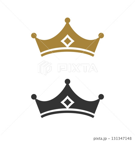 Ornamental Crown Line Logo Template Illustration Design. Vector EPS 10. Ornamental Crown Line Logo Template Illustration Design. Vector EPS 10. 131347148