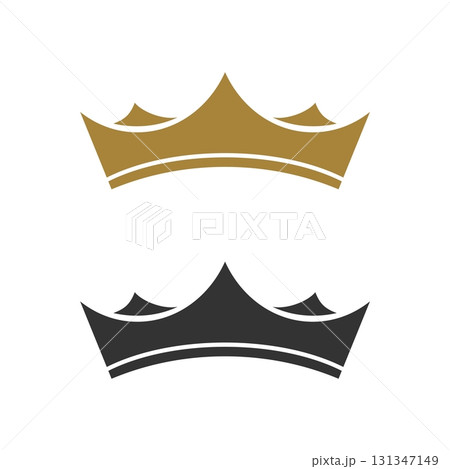Ornamental Crown Line Logo Template Illustration Design. Vector EPS 10. Ornamental Crown Line Logo Template Illustration Design. Vector EPS 10. 131347149