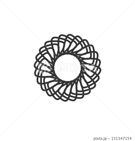 Mandala Decoration Logo Template Illustration Design. Vector EPS 10. 131347154