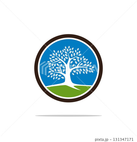 Oak Tree Logo Template Illustration Design. Vector EPS 10. Oak Tree Logo Template Illustration Design. Vector EPS 10. 131347171