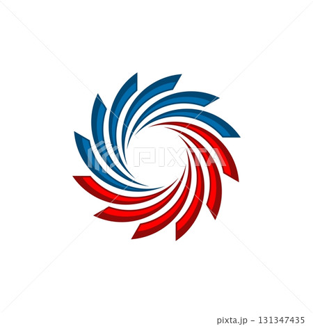 Circle Swoosh Flower Logo Template Illustration Design. Vector EPS 10. 131347435