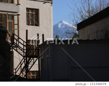 Snow capped peak in Ladakh, Leh, India. 131348479