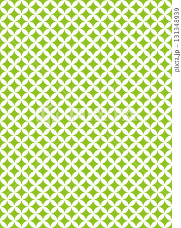 黄緑の七宝柄の背景 131348939