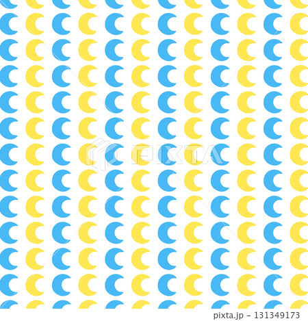 青黄の三日月の背景素材 131349173