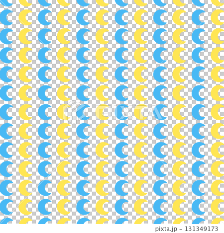 青黄の三日月の背景素材 131349173