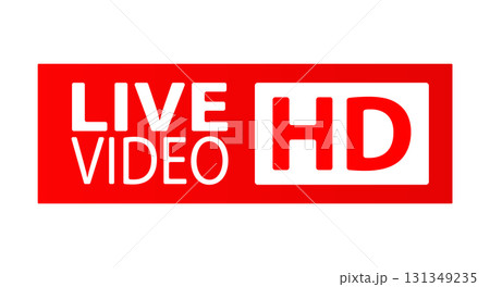 LIVE VIDEOS HD. A button, icon, or sign for a website, application, and creative design LIVE VIDEOS HD. A button, icon, or sign for a website, application, and creative design 131349235