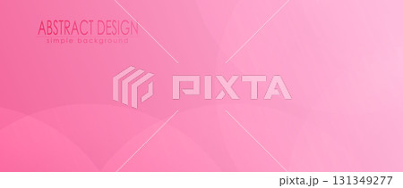 Pink gradient abstract background with arbitrary geometric shapes. Vector composition 131349277