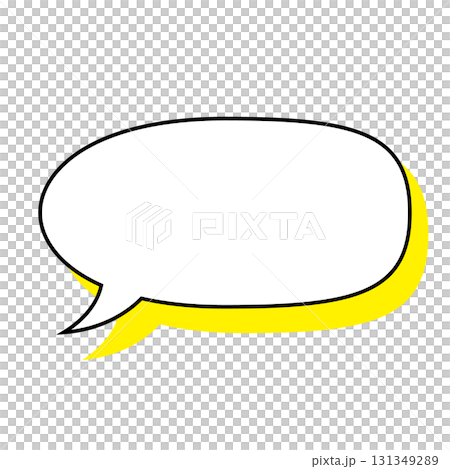 Simple speech bubble illustration, landscape Simple speech bubble illustration, landscape 131349289