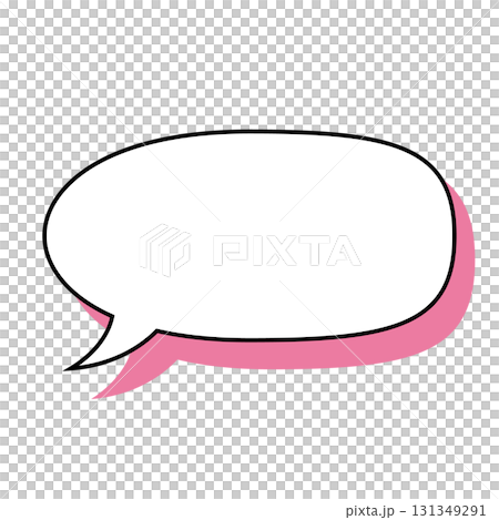 Simple speech bubble illustration, landscape 131349291