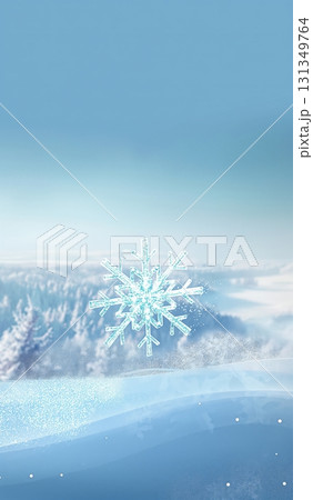 A snowflake is on a blue background A snowflake is on a blue background 131349764