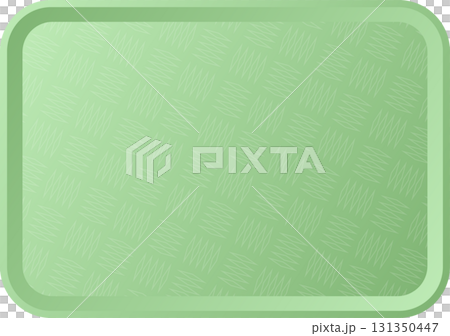 Light green serving tray with textured surface, ideal for carrying food and drinks at home. 131350447