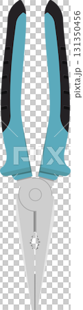 Illustration of pliers with light blue and black grip, versatile hand tool for gripping. Illustration of pliers with light blue and black grip, versatile hand tool for gripping. 131350456