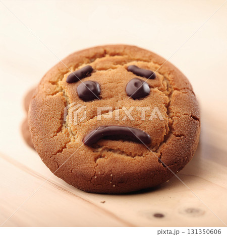 Emotionally Expressive Cookie Faces Close Up 131350606