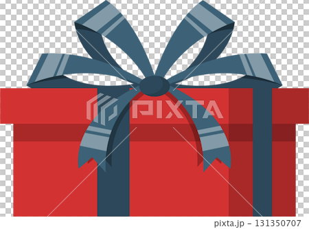 Festive present with a ribbon, perfect for celebrations or special occasions and gift-giving. Festive present with a ribbon, perfect for celebrations or special occasions and gift-giving. 131350707